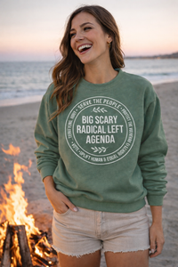 Load image into Gallery viewer, Radical Left Agenda Crewneck Sweatshirt | Political Statement Apparel