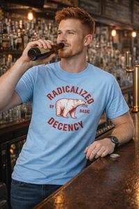 Load image into Gallery viewer, Radicalized by Basic Decency Graphic T-Shirt – Soft &amp; Versatile Design