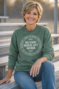 Load image into Gallery viewer, Radical Left Agenda Crewneck Sweatshirt | Political Statement Apparel