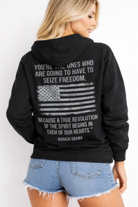 Load image into Gallery viewer, Freedom -Obama Quote Hoodie|  - Classic Unisex Pullover Hoodie -