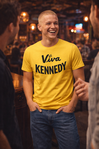 Load image into Gallery viewer, Retro JFK Campaign Slogan T-Shirt | Vintage Political Apparel | Unisex Cotton Tee