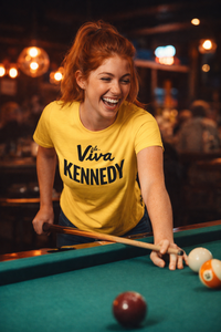 Load image into Gallery viewer, Retro JFK Campaign Slogan T-Shirt | Vintage Political Apparel | Unisex Cotton Tee
