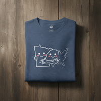 Load image into Gallery viewer, USA Hugging Minnesota - Classic Unisex Crewneck T-shirt